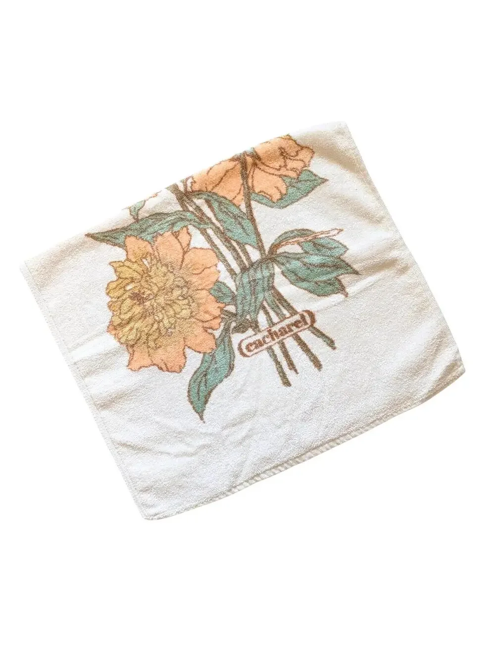 1978 Vintage Cacharel Floral Hand Towel - Anais Anais - Bath Towels